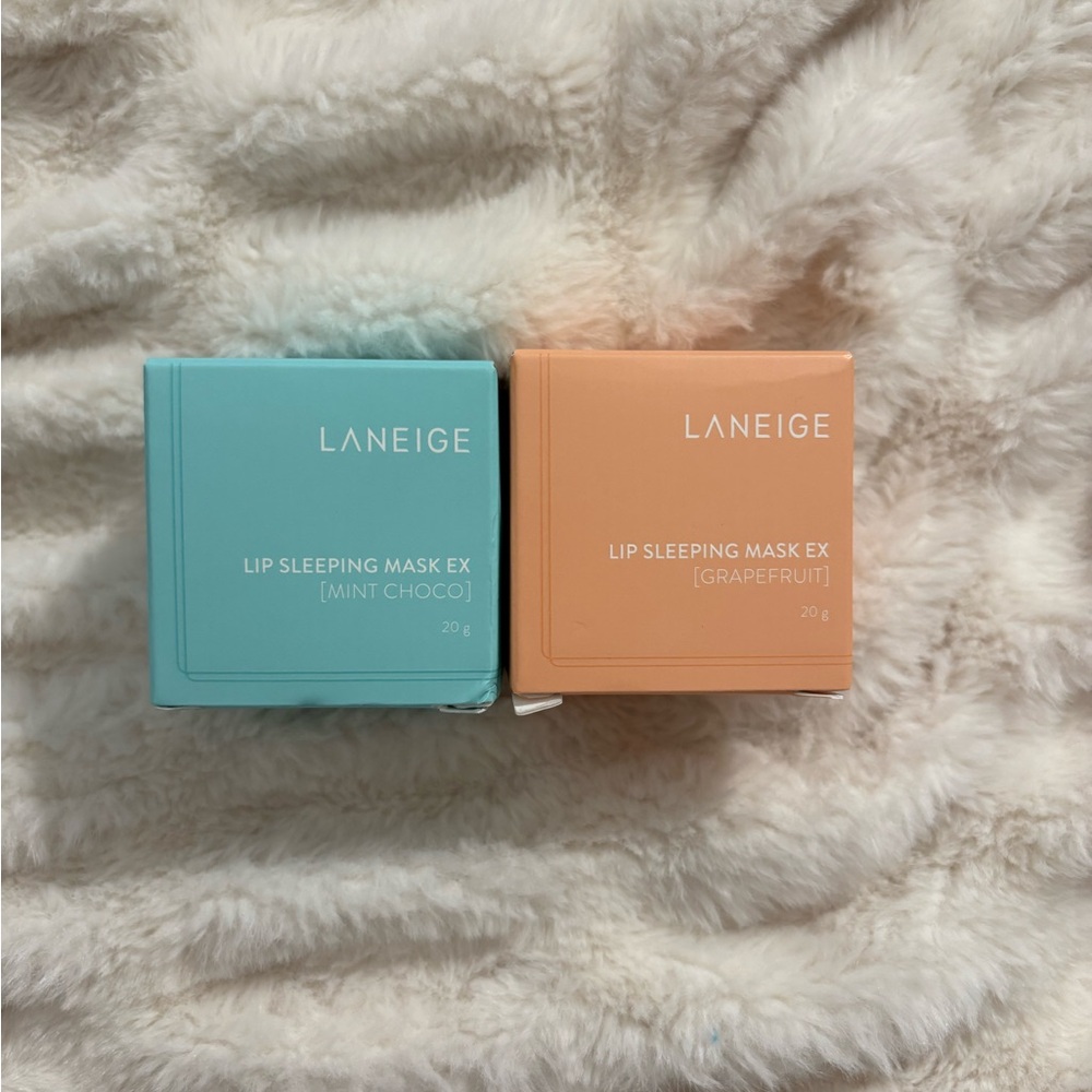 Laneige Lip Sleeping Mask Duo - Mint Choco & Grapefruit